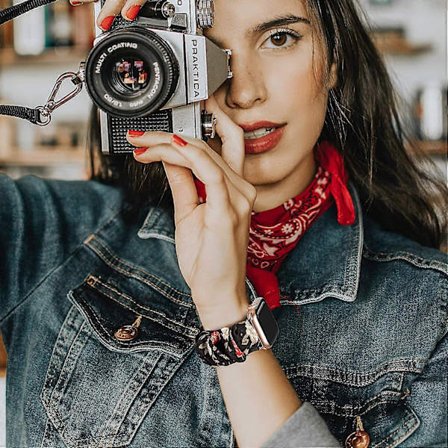 3-pack Kompatibla med Apple Watch Armband Scrunchies 38mm Tyg Mjukt Mönstrat Tryckt Tyg Armband Armband Kvinnor IWatch Elastiska Scrunchy Band 40mm