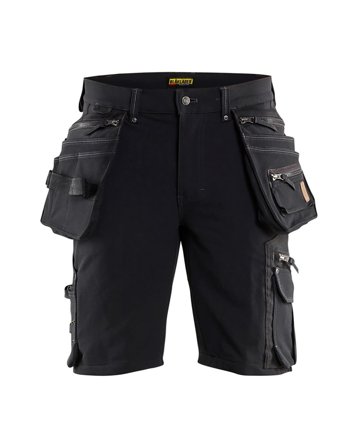Blåkläder 198816449900C52 Arbetsshorts 4-vägsstretch, X19, svart Stl C52, Arbetskläder