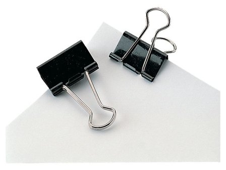 Lyreco Pappersklämma foldback 25mm 12/fp - Lyreco - Kontorsmaterial - Till skrivbordet - Pappersklämmor