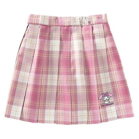 Sanrios My Melody Cinnamoroll Hellokittys Söpöt Tyttöjen JK Laskostettu Hame Sarjakuva Akatemia Uniformu Hame Kawaii Koulupuku Hame-WELLNGS