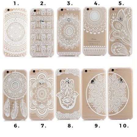 Mandala Skal till iPhone 6/6S - Olika motiv