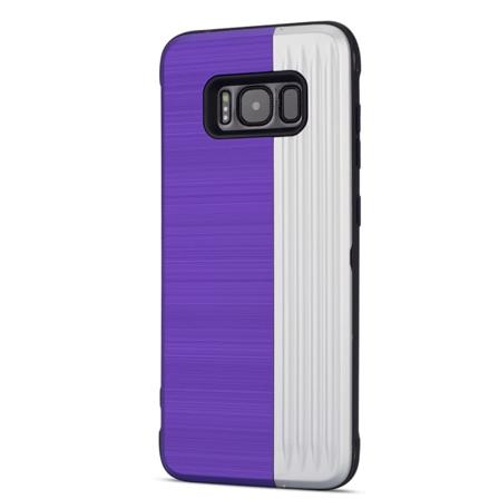 Eksklusivt deksel med kortholder til Samsung Galaxy S8 fra LEMAN Lila
