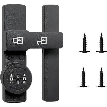 Staldørslås 180 grader, kraftig skydedørslås med høj sikkerhed JFR