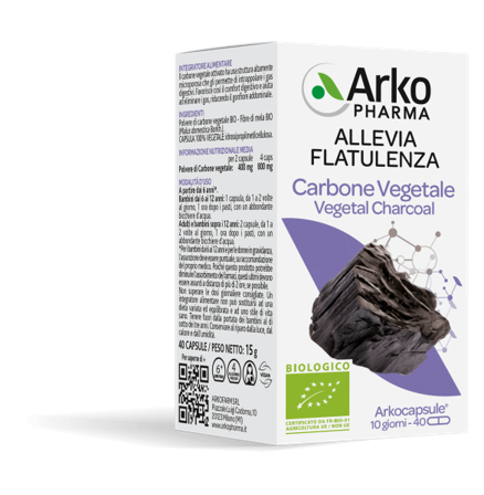 Arkocapsule Carbone Vegetale Bio 40 Capsule