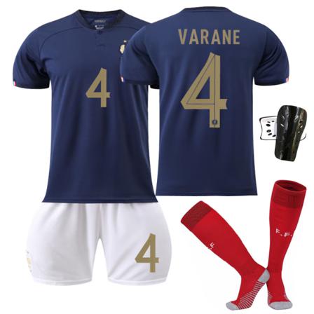 2022 Qatar World Cup Frankrike Hemma Fotbollströjor Set 26