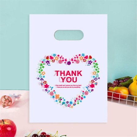 100 st printed plastpåsar Presentförpackning 3 3