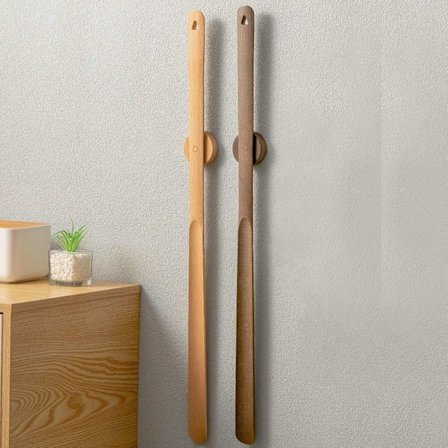 Skohorn i Tre – 75 cm med Magnetisk Holder (Valnøtt) Tree one size