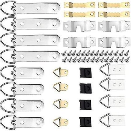 64 stk. Billede Ramme Ophængningskrog Sæt Billede Ophængere
