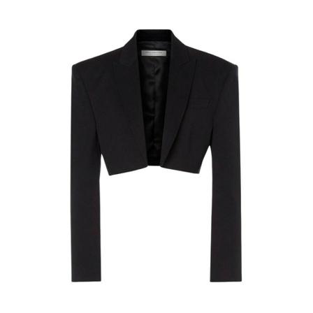 Philosophy di Lorenzo Serafini, Blazer Spencer crop Zwart, Dames, Maat:S,Katoen