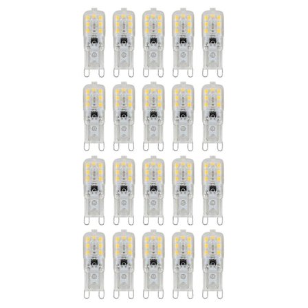 20 X G9 5w Led Dimbar Kapselpære Erstatt Lys Lamper Ac220-240v, Varm Hvit_Billige gaver