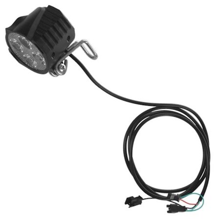 E-cykel LED Forlygte 12v 24v 36v 48v 60v 72v Cykellys Med Horn Vandafvisende Forlygte
