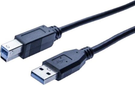 EXC USB3.0 cord A/B | USB-A - USB-B | 3.0 | 3m | Black