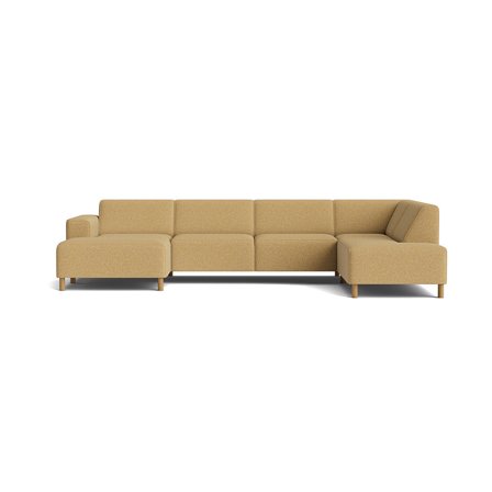 Seam U-sofa, venstrevendt - Puente Gul - 344x206x78 - Sofa, u-sofa