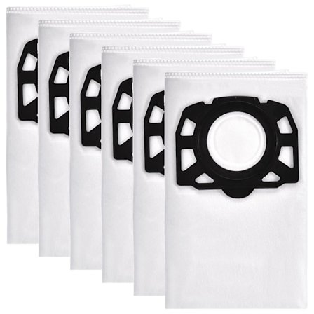 6-pakks Fleece Filterposer for Karcher WD4 WD5 WD5 / P støvfilterposer