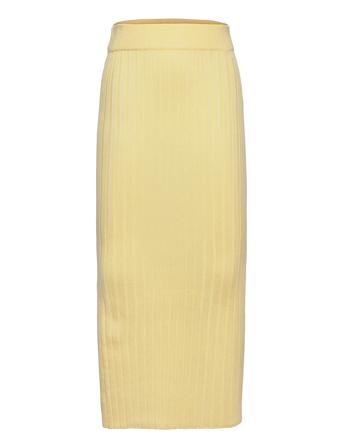Else Knit Skirt Yellow Grunt