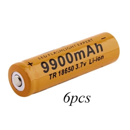 18650-akku korkealaatuinen 9900mAh 3,7V 18650-litiumioniakut Ladattava akku taskulampulle