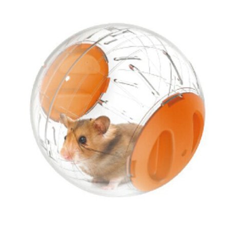 12 cm tyst hamster träningshjul mini löpboll Akryl för hamster Guinea små husdjursmaterial