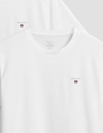 GANT C-NECK T-SHIRT 2-PACK Hvit T-skjorter Gutt - Kids Brand Store
