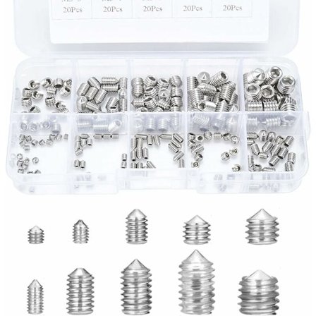 Sæt Skrue, Sæt Skrue, M3 M4 M5 M6 M8 Konisk Sæt Skrue, Dørhåndtag