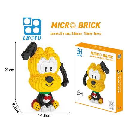 Tecknad Serie Lejonkungen Micro Building Blocks 3d-modell Leksak Stil 1