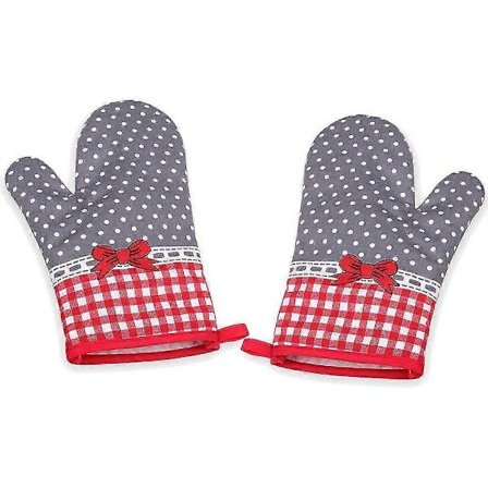 Par ovnhansker, fortykkede kjøkkenmikrobølgeovn bakehansker