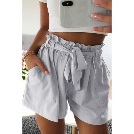 Sommarstil European American Women Elastiska Casual Byxor W