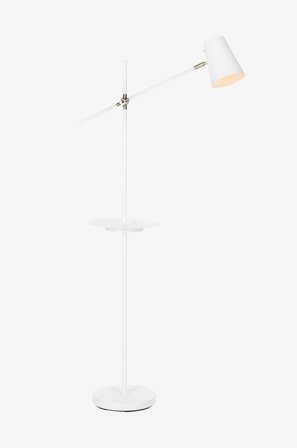 Markslöjd - Gulvlampe LINEAR 1L USB - Hvit - Gulvlamper - Fra Homeroom