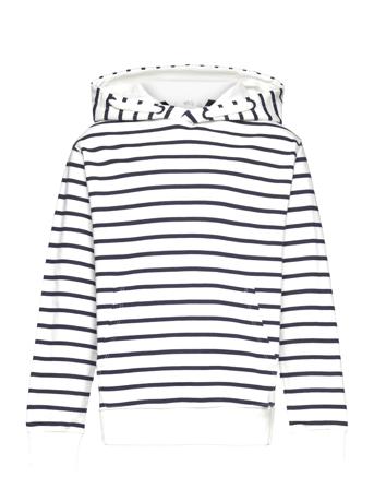 Striped Hooded Sweatshirt Mango Patterned