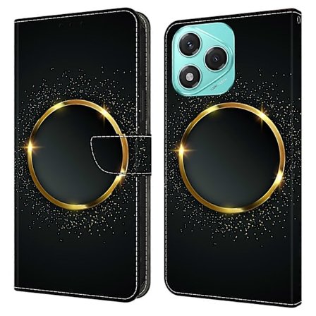 Honor 400 Lite 5G -kotelo PU-nahkalompakko puhelinkotelo jalustalla