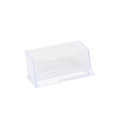 1 Pack visitkortshållare, transparent akryl visitkortsställ i plast, visitkortshållare i akryl