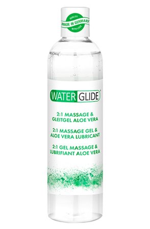 Waterglide 2:1 Massage Gel & Aloe Vera Lubricant 300ml Liuku&hierontavoide