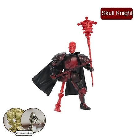 Keskiaikainen luurankonukke-robottitoimintahahmo liikuteltavilla nivelillä, luova poseerattava mallinukke työpöydän koristeeksi stressin lievitykseen