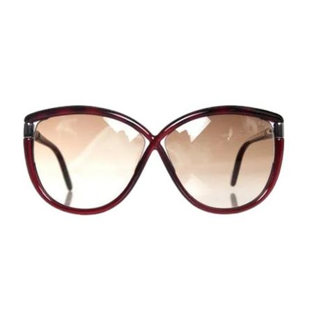 Tom Ford Pre-owned, Pre-owned Plasticsunglasses Rood, Dames, Maat:ONE Size,kunststof