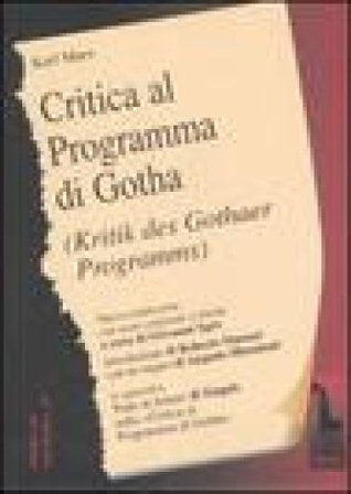 Critica del programma di Gotha. Testo tedesco a fronte Karl Marx