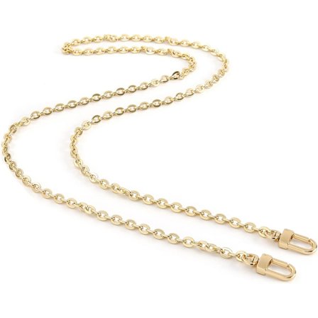 Mini kopparväska kedja axelväska crossbody rem väska tillbehör charm dekoration (guld, 110 cm)