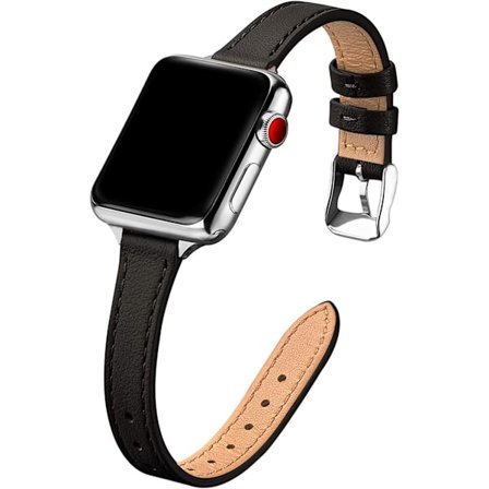 Svart - Kompatibel med Apple Band 41mm 40mm 38mm, Dam tunn