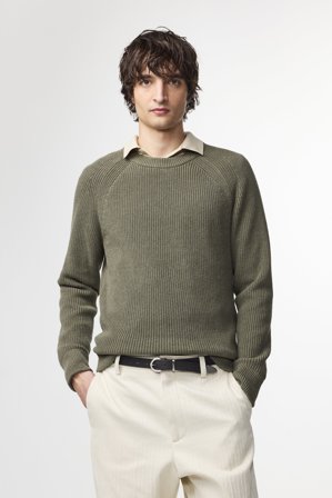 NN.07 Jacobo 6470 Pullover Herren Grün Baumwolle