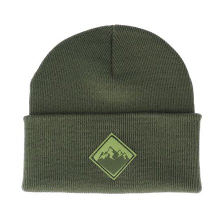 Wild Spirit - Grön cuff Beanie - Mountain Patch Olive/Green Beanie @ Hatstore