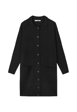 Sibin Linnebjerg BARBRO Cardigan Stickat Dam Svart L