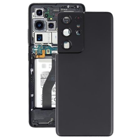 [Ny] Kompatibel med Samsung Galaxy S21 Ultra 5G Batteri Bagcover med Kameralinse Cover - WELLNGS