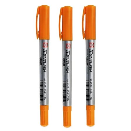 SAKURA IDENTI Permanent Penna Dubbelspets 1.0 mm Färgad Markör Färg på Alla Ytor; Skriver på Papper Pergament Trä Metall och Plast