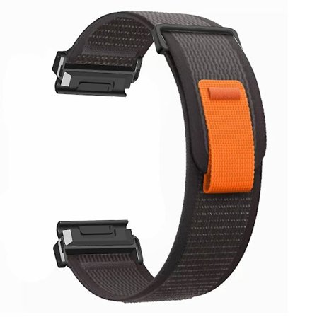 För Coros Vertix 2 / Garmin Fenix 7X / 6X / 5X 26mm Trail Loop Nylonband Mjukt Klockarmband - R Multicolor_tfrf
