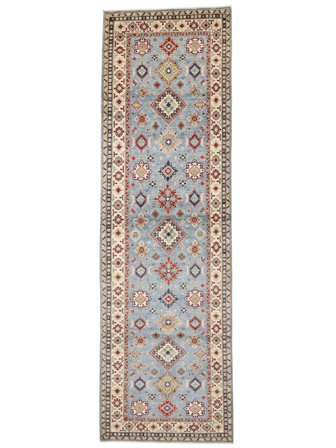 Medallion Small Kazak Fine Rug 119X389 Wool
