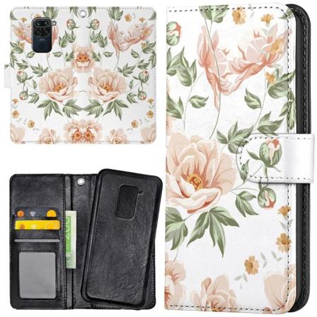 Xiaomi Redmi Note 9 - Lompakkokotelo/Kuoret Kukkakuosi