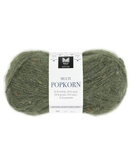 Garn Multi Popkorn 50g Militärgrön