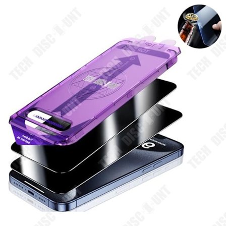 TD Mobiltelefon härdad film för iPhone 12promax anti-tittande mobiltelefon härdad film med dammsilo