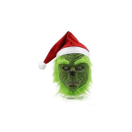 Jul fest cosplay Grinch kostume maske børn/voksne