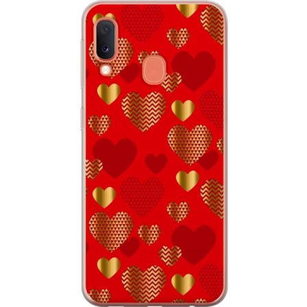 Kompatibel Mobilcover til Samsung Samsung Galaxy A20e GoldenHearts