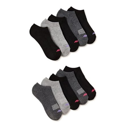 Højtydende polstrede lave sokker til kvinder, julegave, 10 par pr. pakke.