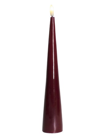 Sirius Home Sille Lacquer, Coneshape - Burgundy - H:26CM